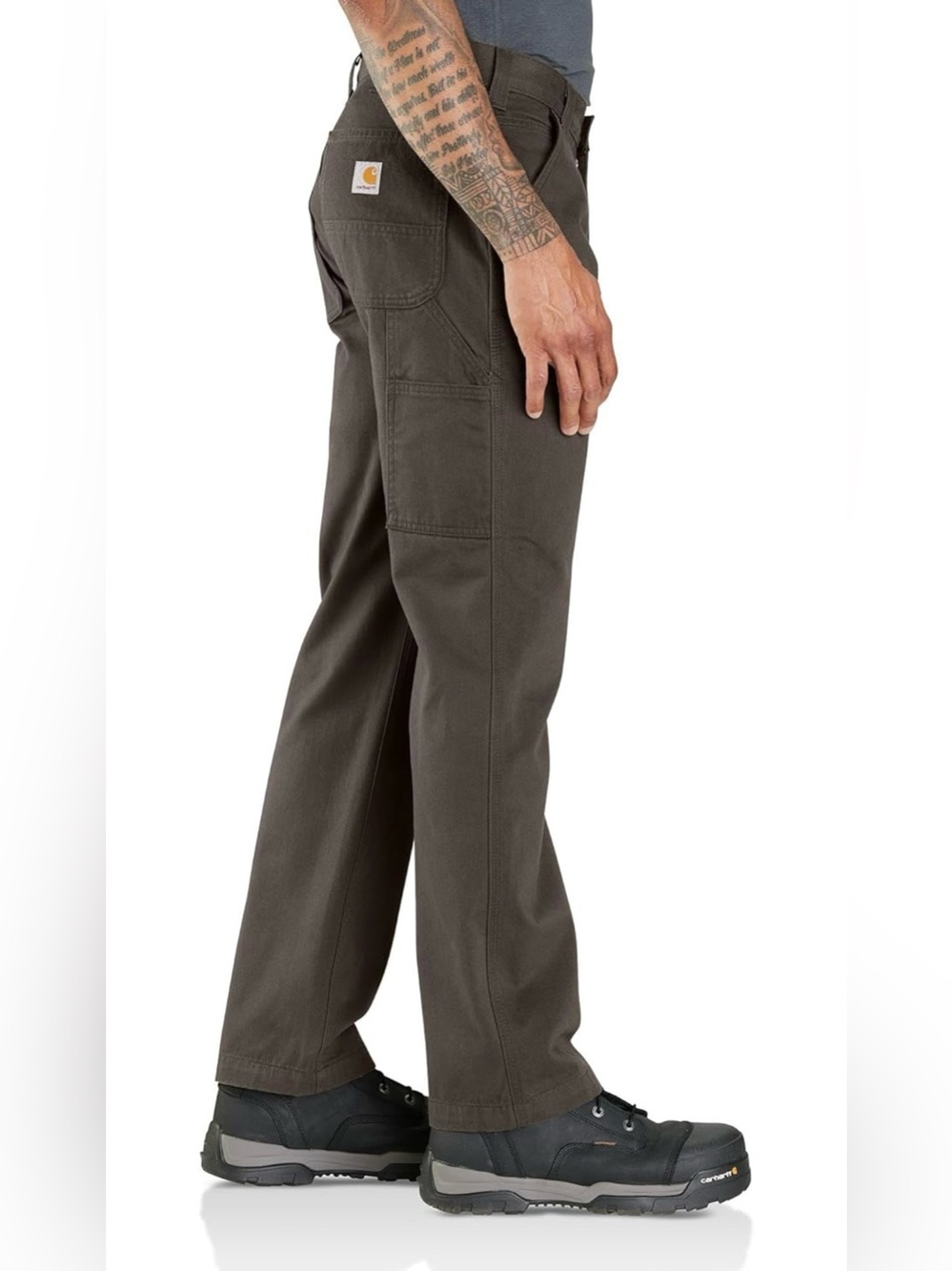 Carhartt Men's Relaxed Straight Twill Dungaree, Dark Coffee - Size 38 x 32 - Picture 3 of 13